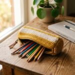 How to Crochet a Striped Pencil Case (Beginner-Friendly Pattern) 1