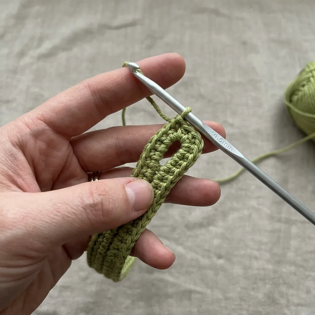 Crochet baby clog uppers and straps laid out before sewing together