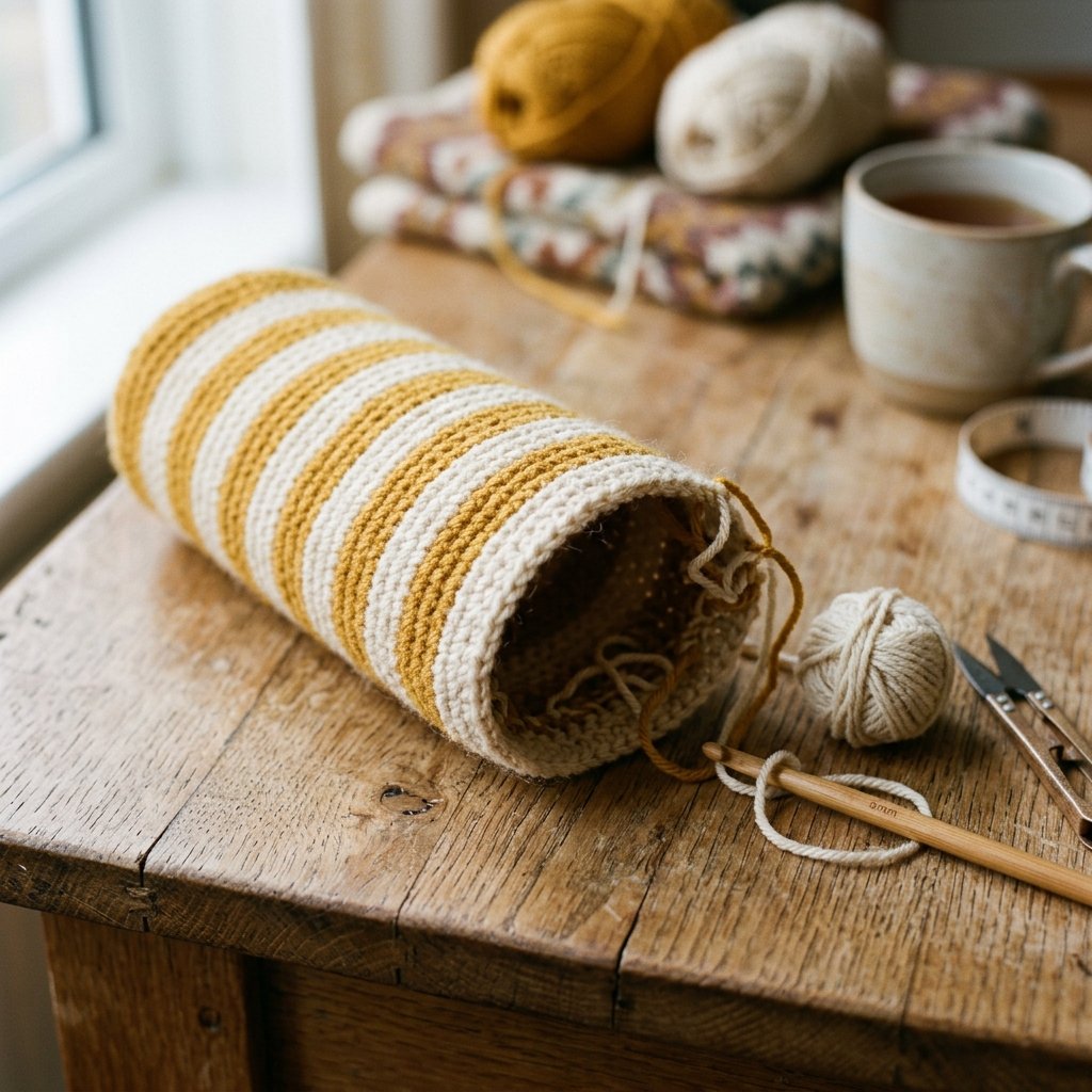 How to Crochet a Striped Pencil Case (Beginner-Friendly Pattern) unfinished crochet pencil case 20260914031800
